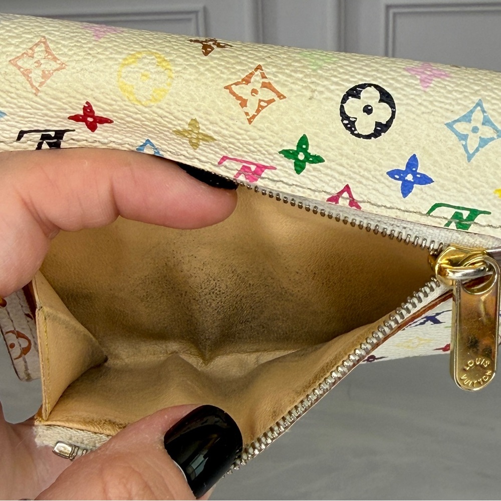 Louis Vuitton x Murakami White Multicolor Koala Compact Wallet | Full Inclusion - Picture 7 of 12